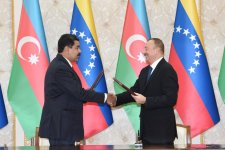 Состоялась церемония подписания документов между Азербайджаном и Венесуэлой  (ФОТО)