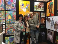 Асмер Нариманбекова представила работы азербайджанских и грузинских художников в Париже