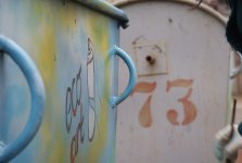 Рисунки на мусорных контейнерах - уличное искусство в Сумгайыте (ФОТО)