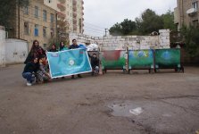 Рисунки на мусорных контейнерах - уличное искусство в Сумгайыте (ФОТО)