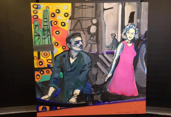 Когда девушки предпочитают нефтяников: любовь Ирины Эльдаровой, воплощенная в красках  (ФОТО)