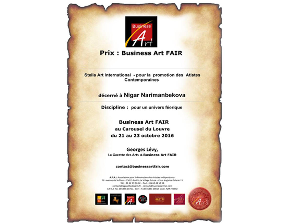 Нигяр Нариманбекову наградили "За создание волшебной феерической Вселенной" в Лувре