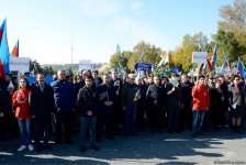 В Баку состоялось шествие, посвященное Дню Государственного флага   (ФОТО)