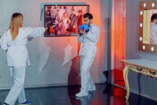 Пятикратный чемпион мира по каратэ в гостях у азербайджанских телезвезд (ФОТО/ВИДЕО)