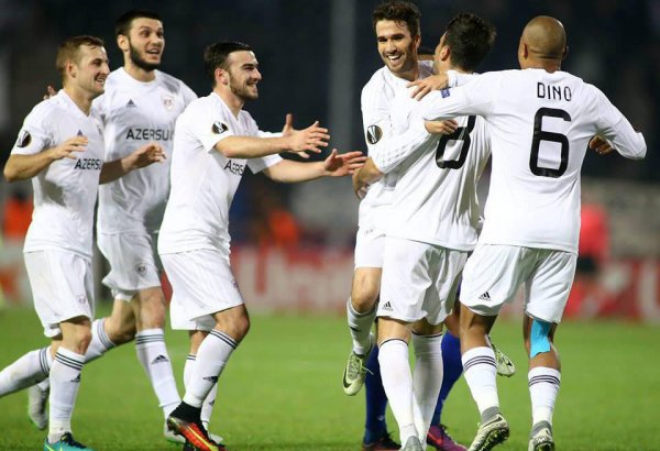 Как азербайджанские спортсмены поддержали "Карабах" в Лиге Европы (ВИДЕО)