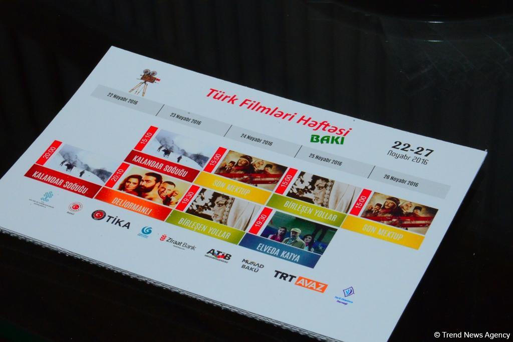 Стартовала Неделя турецкого кино: Мерал Конрат, Сарп Левендоглу и Эмре Кызылырмак в Баку (ФОТО)