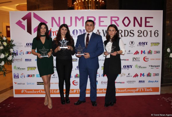В Баку состоялось торжественная церемония награждения международной премии Number One (ФОТО)