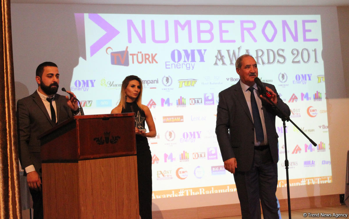 В Баку состоялось торжественная церемония награждения международной премии Number One (ФОТО)