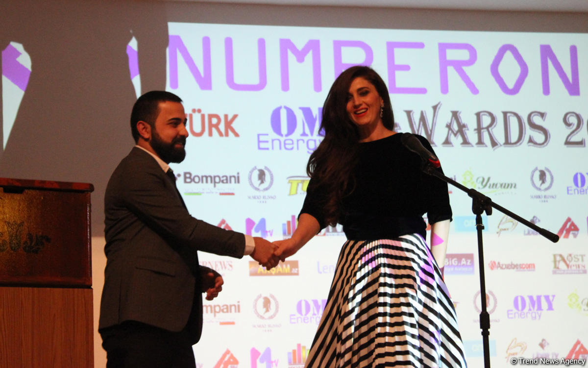 В Баку состоялось торжественная церемония награждения международной премии Number One (ФОТО)