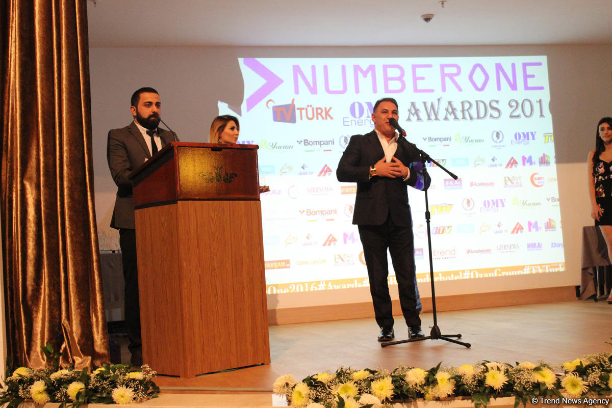 В Баку состоялось торжественная церемония награждения международной премии Number One (ФОТО)