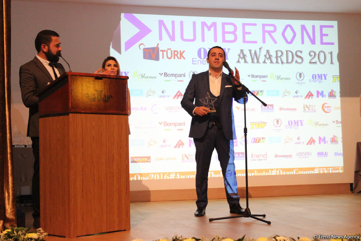 В Баку состоялось торжественная церемония награждения международной премии Number One (ФОТО)