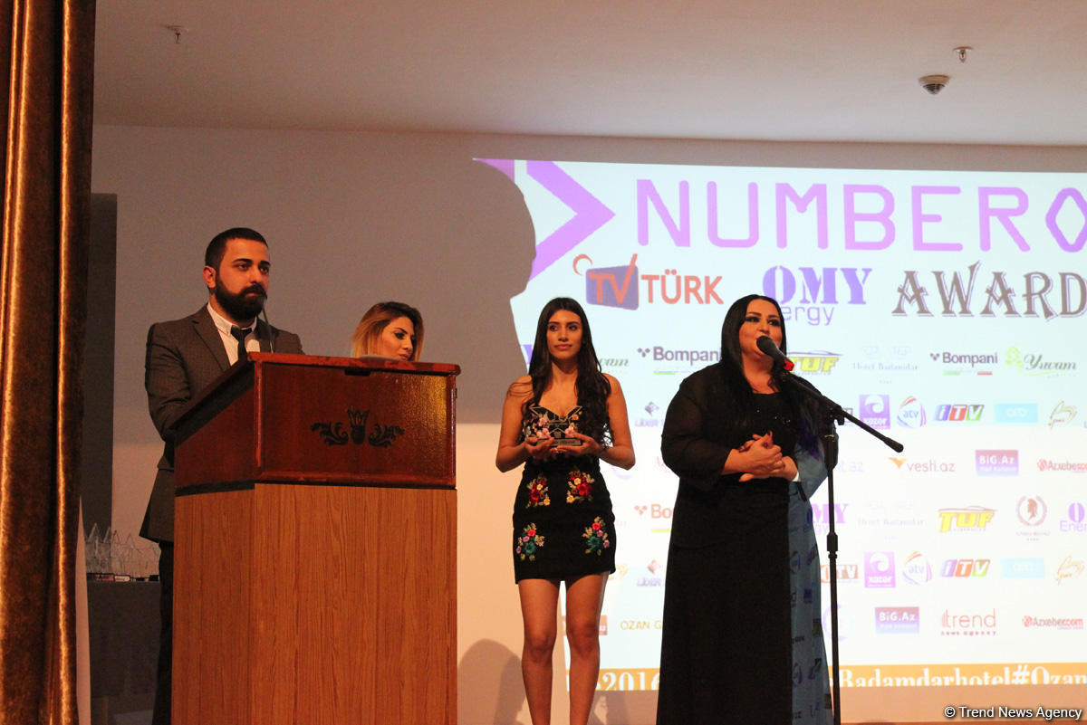 В Баку состоялось торжественная церемония награждения международной премии Number One (ФОТО)