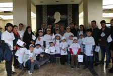 Дети, больные гемофилией, посетили Республиканский велотрек в Баку (ФОТО)