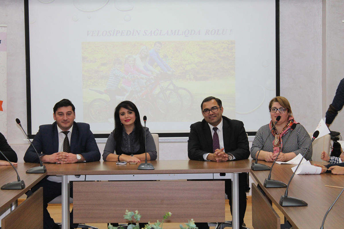 Дети, больные гемофилией, посетили Республиканский велотрек в Баку (ФОТО)