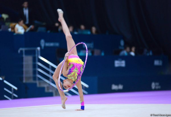 Стартовал второй день соревнований XXIII Чемпионата и Первенства Баку по художественной гимнастике (ФОТО)