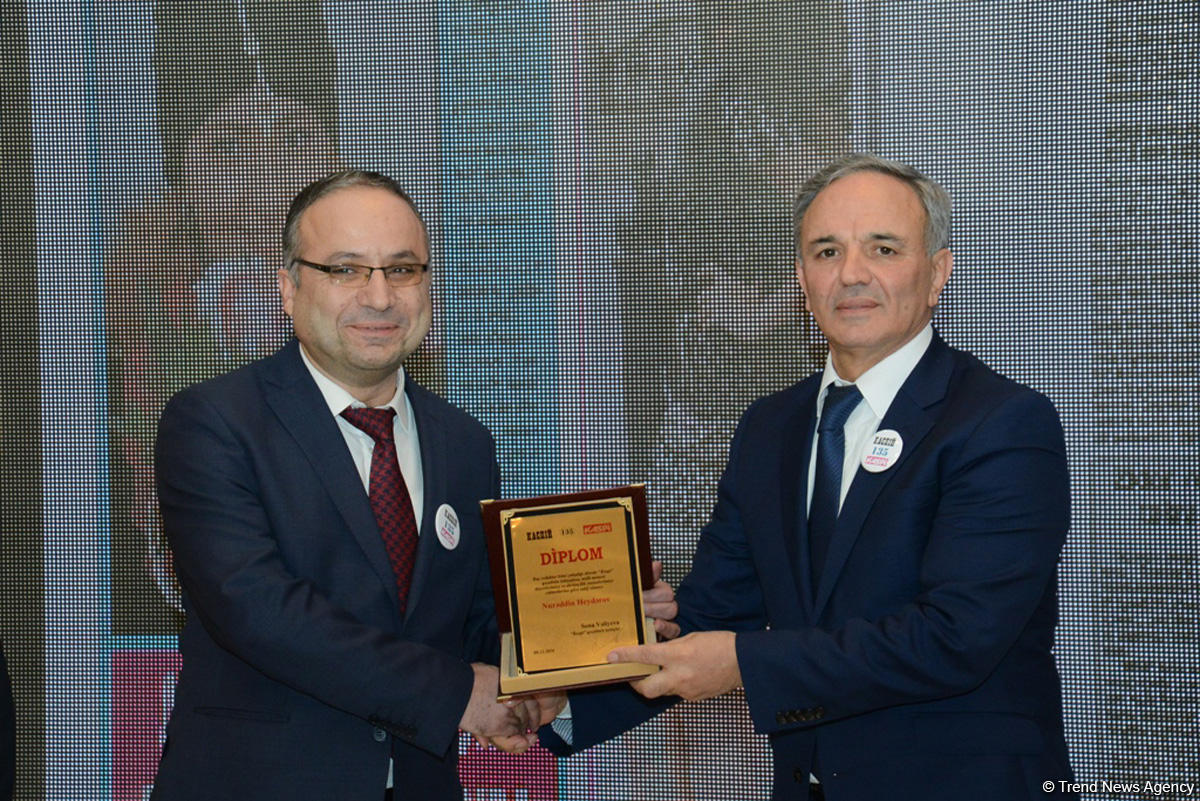 В Баку  состоялось мероприятие по случаю 135-летия газеты "Каспий" (ФОТО)