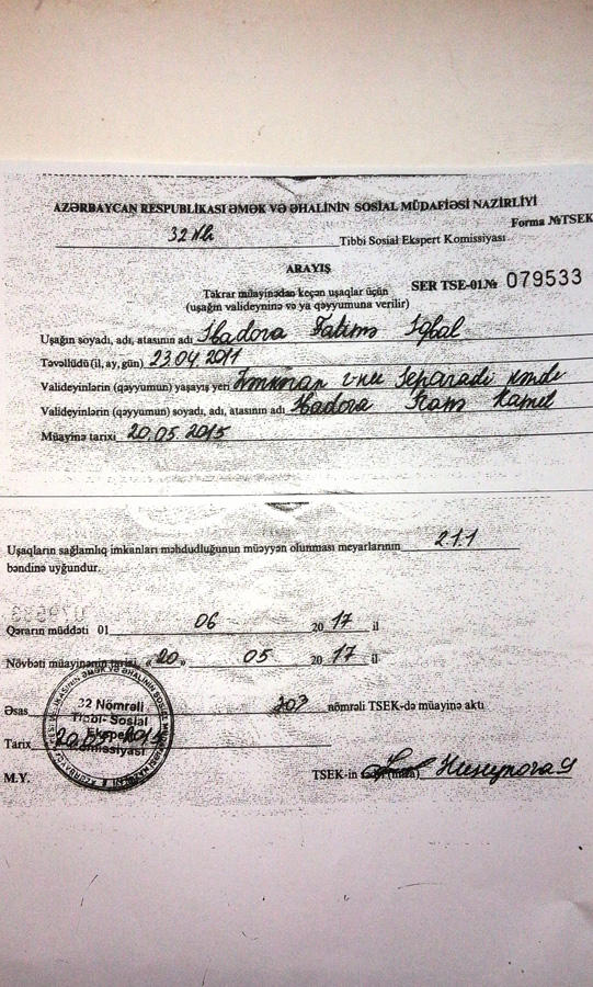 5-летней Фатиме и ее бабушке необходима срочная помощь (ФОТО)