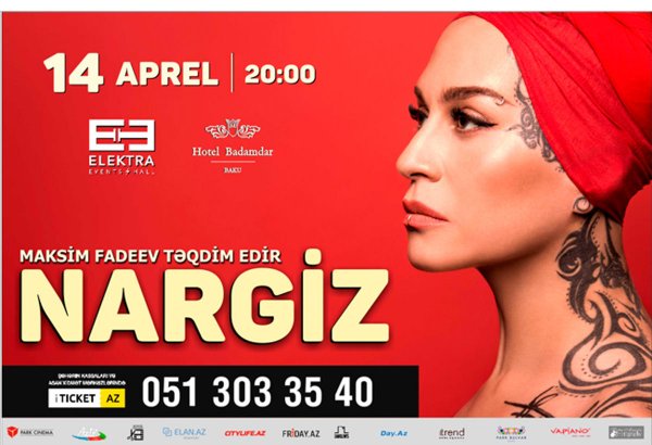 Экстравагантная  Наргиз Закирова приглашает на концерт "Вдвоём"  в Баку (ВИДЕО)