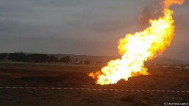 Взрыв на газопроводе в Баку (ФОТО)