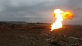 Взрыв на газопроводе в Баку (ФОТО)