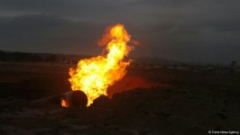 Взрыв на газопроводе в Баку (ФОТО)
