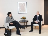 Президент Ильхам Алиев встретился в Давосе с корпоративным вице-президентом компании Microsoft (ФОТО)