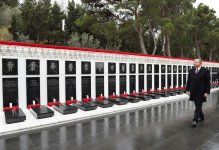 Президент Азербайджана почтил светлую память шехидов (ФОТО)