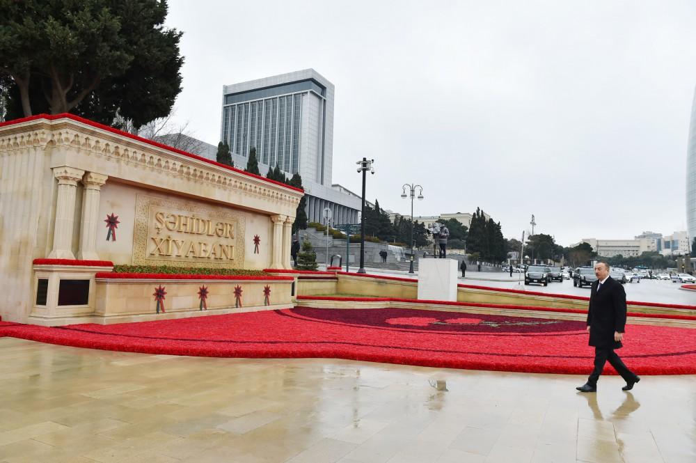 Президент Азербайджана почтил светлую память шехидов (ФОТО)