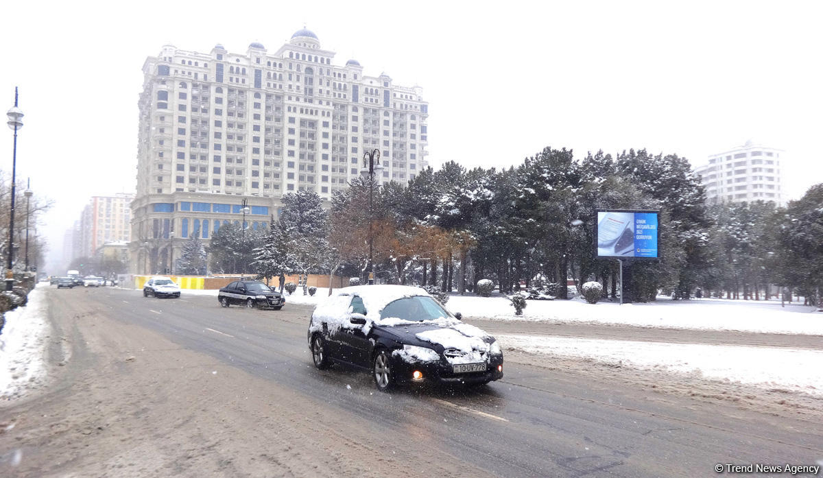 Снег в Баку (ФОТОСЕССИЯ)