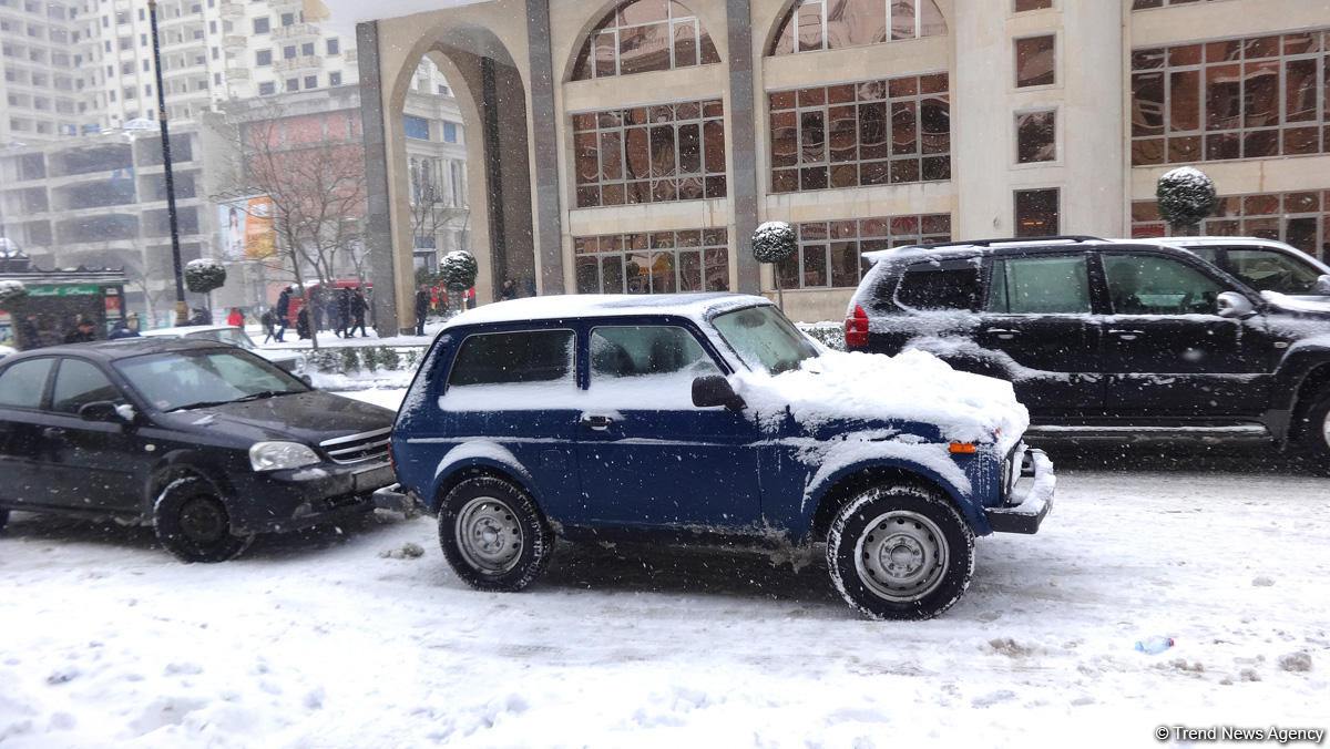 Снег в Баку (ФОТОСЕССИЯ)