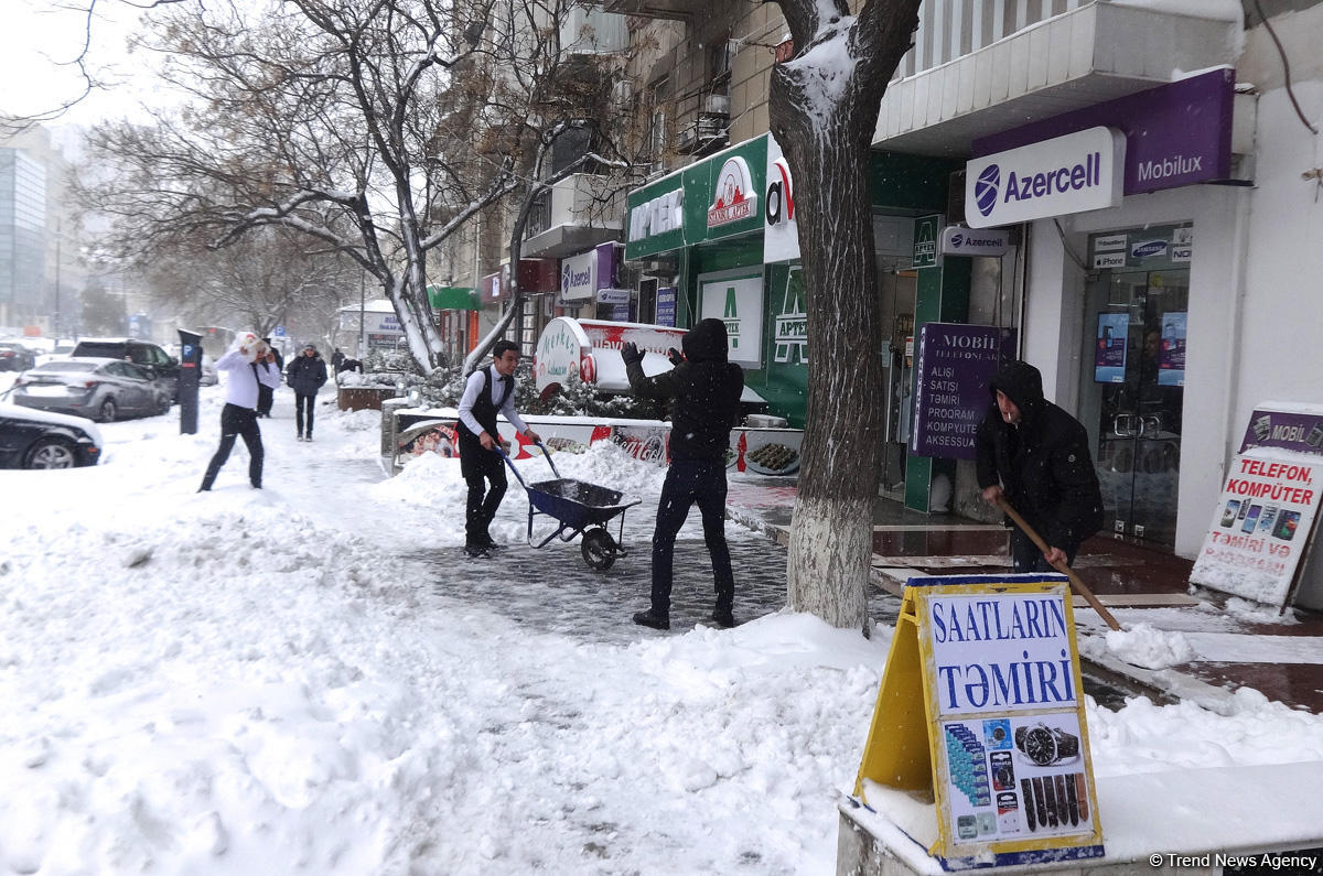 Снег в Баку (ФОТОСЕССИЯ)