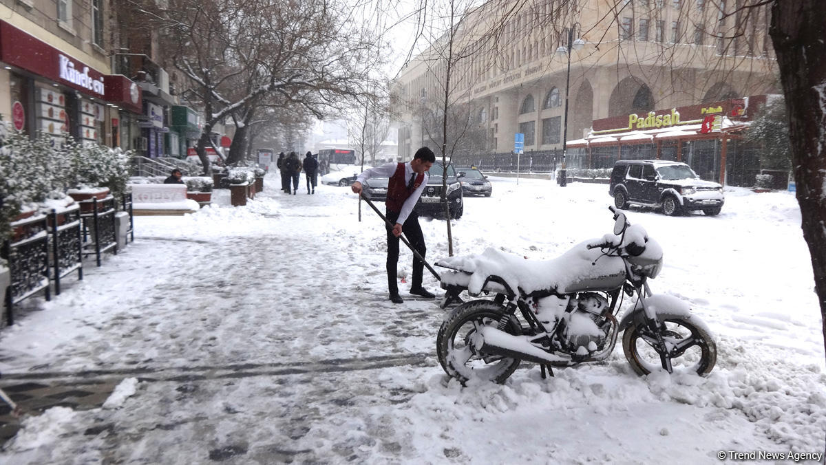 Снег в Баку (ФОТОСЕССИЯ)