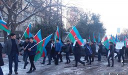 В Баку молодежь протестует против подстрекательской политики партии "Мусават" (ФОТО)