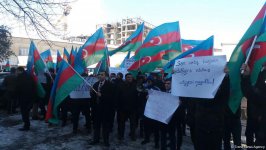 В Баку молодежь протестует против подстрекательской политики партии "Мусават" (ФОТО)