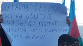 В Баку молодежь протестует против подстрекательской политики партии "Мусават" (ФОТО)