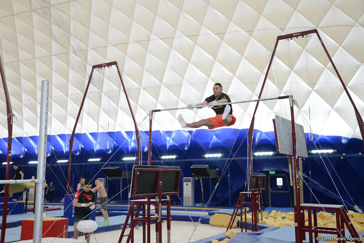 Азербайджанские спортсмены готовятся к Кубку мира по спортивной гимнастике (ФОТОРЕПОРТАЖ)
