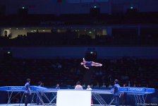 Квалификационные соревнования мужчин и женщин по прыжкам на батуте и тамблингу на Кубке мира FIG в Баку (ФОТОРЕПОРТАЖ)