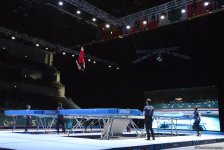 Квалификационные соревнования мужчин и женщин по прыжкам на батуте и тамблингу на Кубке мира FIG в Баку (ФОТОРЕПОРТАЖ)