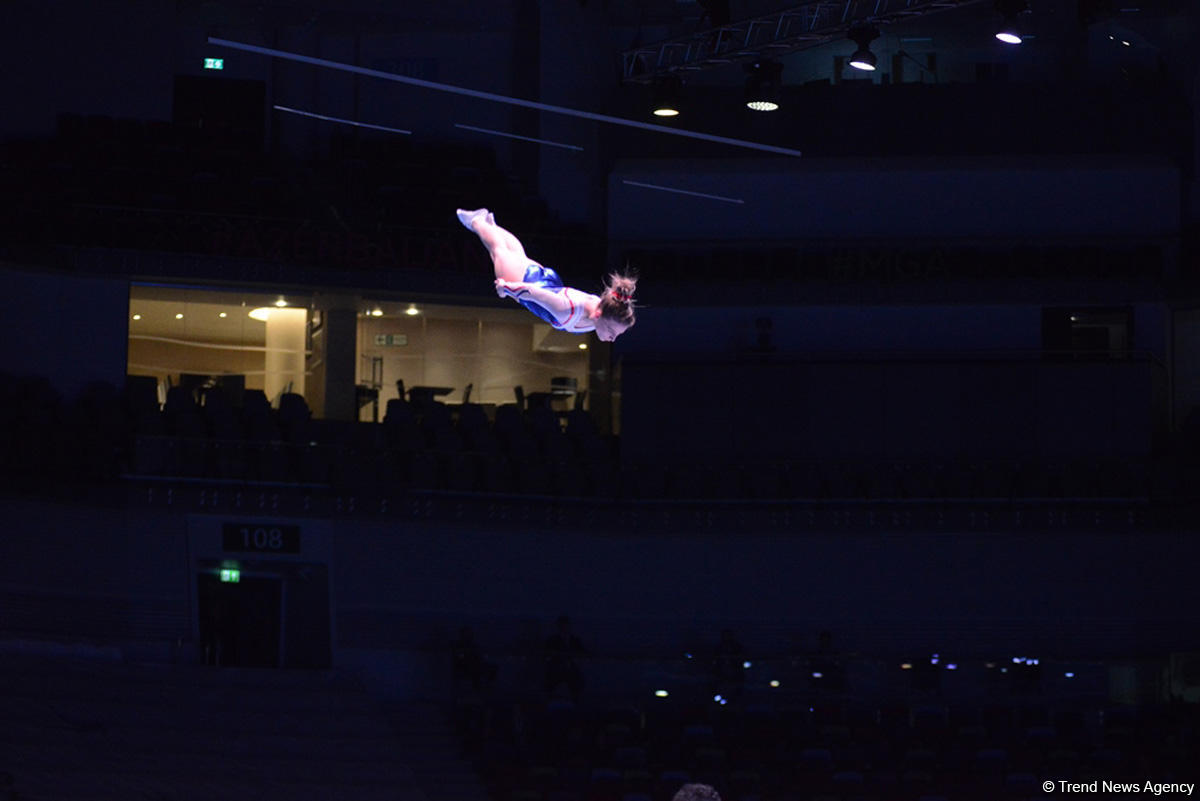 Квалификационные соревнования мужчин и женщин по прыжкам на батуте и тамблингу на Кубке мира FIG в Баку (ФОТОРЕПОРТАЖ 2)