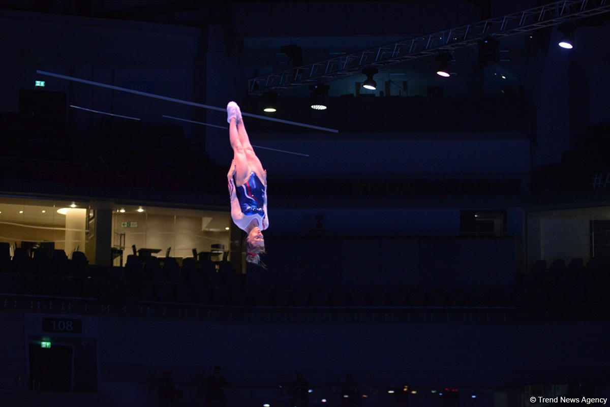 Квалификационные соревнования мужчин и женщин по прыжкам на батуте и тамблингу на Кубке мира FIG в Баку (ФОТОРЕПОРТАЖ 2)