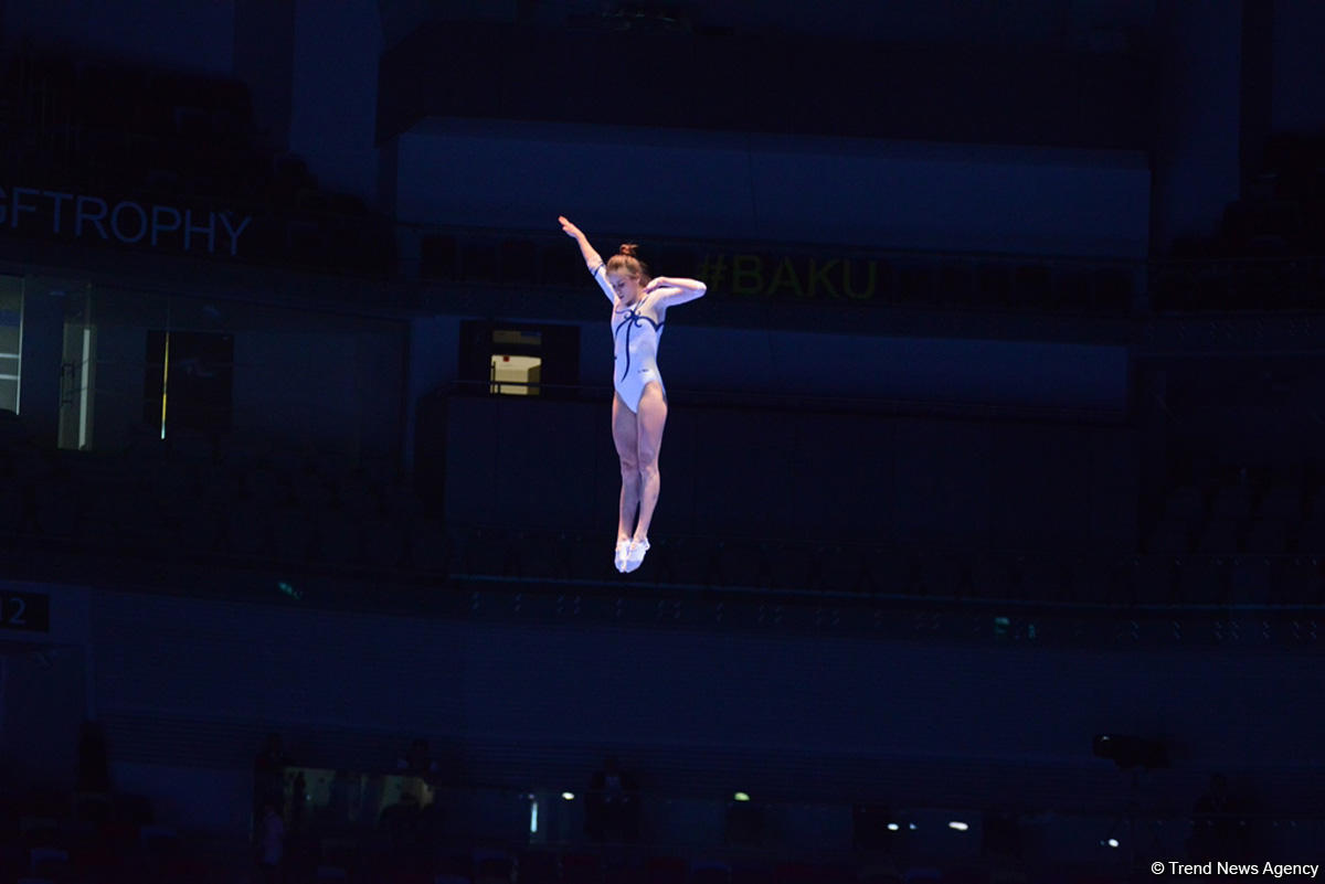 Квалификационные соревнования мужчин и женщин по прыжкам на батуте и тамблингу на Кубке мира FIG в Баку (ФОТОРЕПОРТАЖ 2)