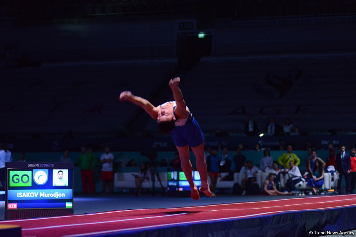 Квалификационные соревнования мужчин и женщин по прыжкам на батуте и тамблингу на Кубке мира FIG в Баку (ФОТОРЕПОРТАЖ 2)