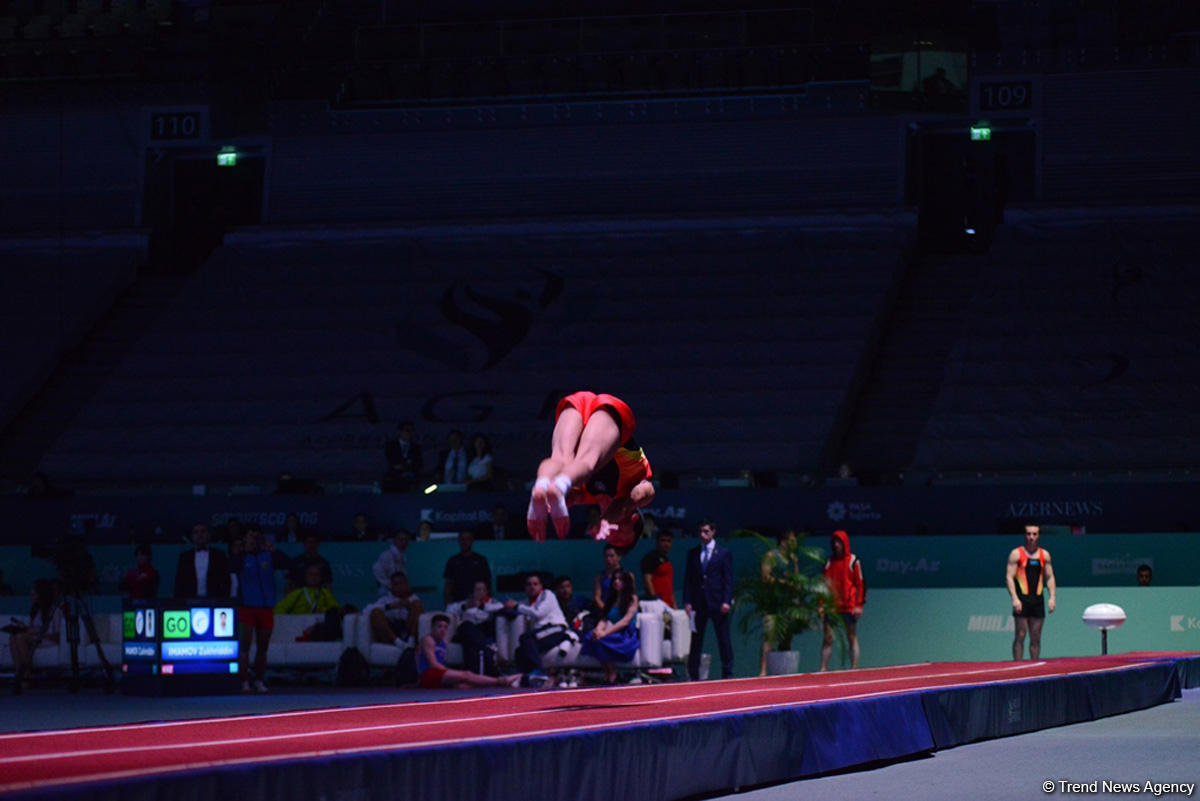 Квалификационные соревнования мужчин и женщин по прыжкам на батуте и тамблингу на Кубке мира FIG в Баку (ФОТОРЕПОРТАЖ 2)