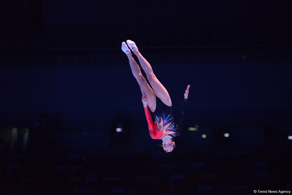 Квалификационные соревнования мужчин и женщин по прыжкам на батуте и тамблингу на Кубке мира FIG в Баку (ФОТОРЕПОРТАЖ 2)