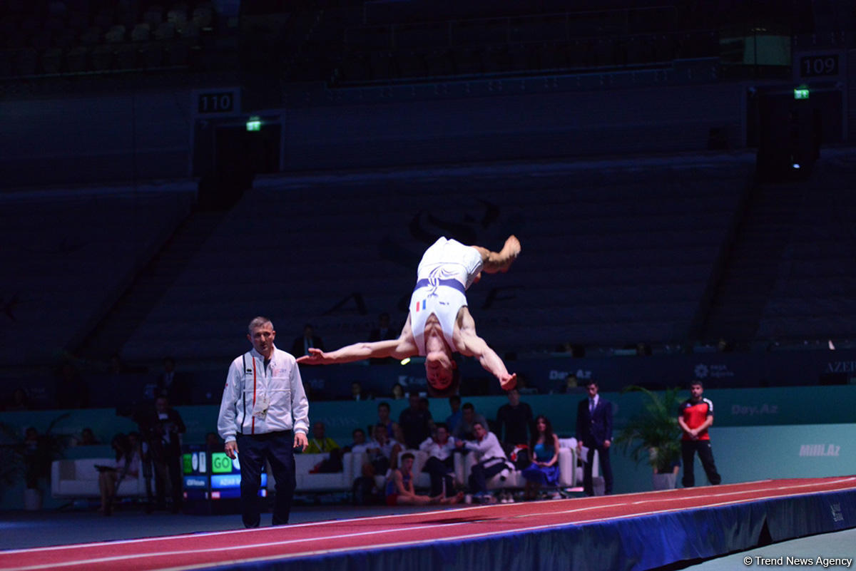 Квалификационные соревнования мужчин и женщин по прыжкам на батуте и тамблингу на Кубке мира FIG в Баку (ФОТОРЕПОРТАЖ 2)