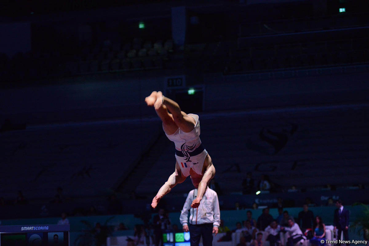 Квалификационные соревнования мужчин и женщин по прыжкам на батуте и тамблингу на Кубке мира FIG в Баку (ФОТОРЕПОРТАЖ 2)