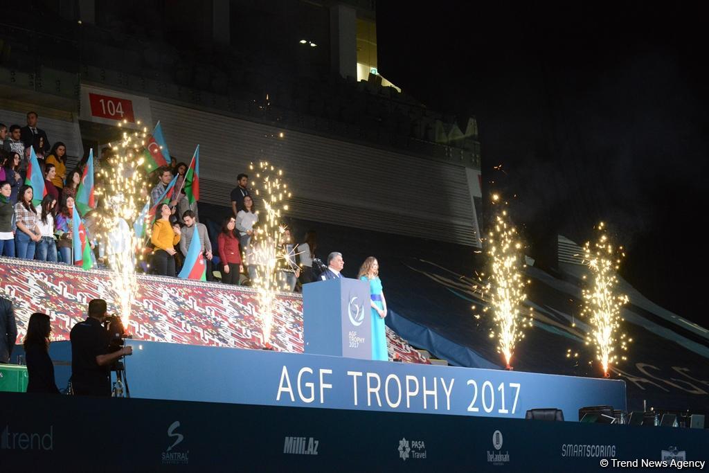 В Баку прошла церемония открытия Кубка мира FIG по прыжкам на батуте и тамблингу (ФОТОРЕПОРТАЖ)