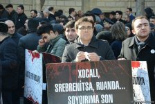 В  Баку прошло всенародное шествие в связи с 25-й годовщиной Ходжалинского геноцида (ФОТО)