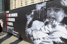 В  Баку прошло всенародное шествие в связи с 25-й годовщиной Ходжалинского геноцида (ФОТО)