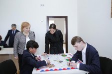 Первый вице-президент Азербайджана Мехрибан Алиева приняла участие в открытии после реконструкции школы-интерната в поселке Бильгя